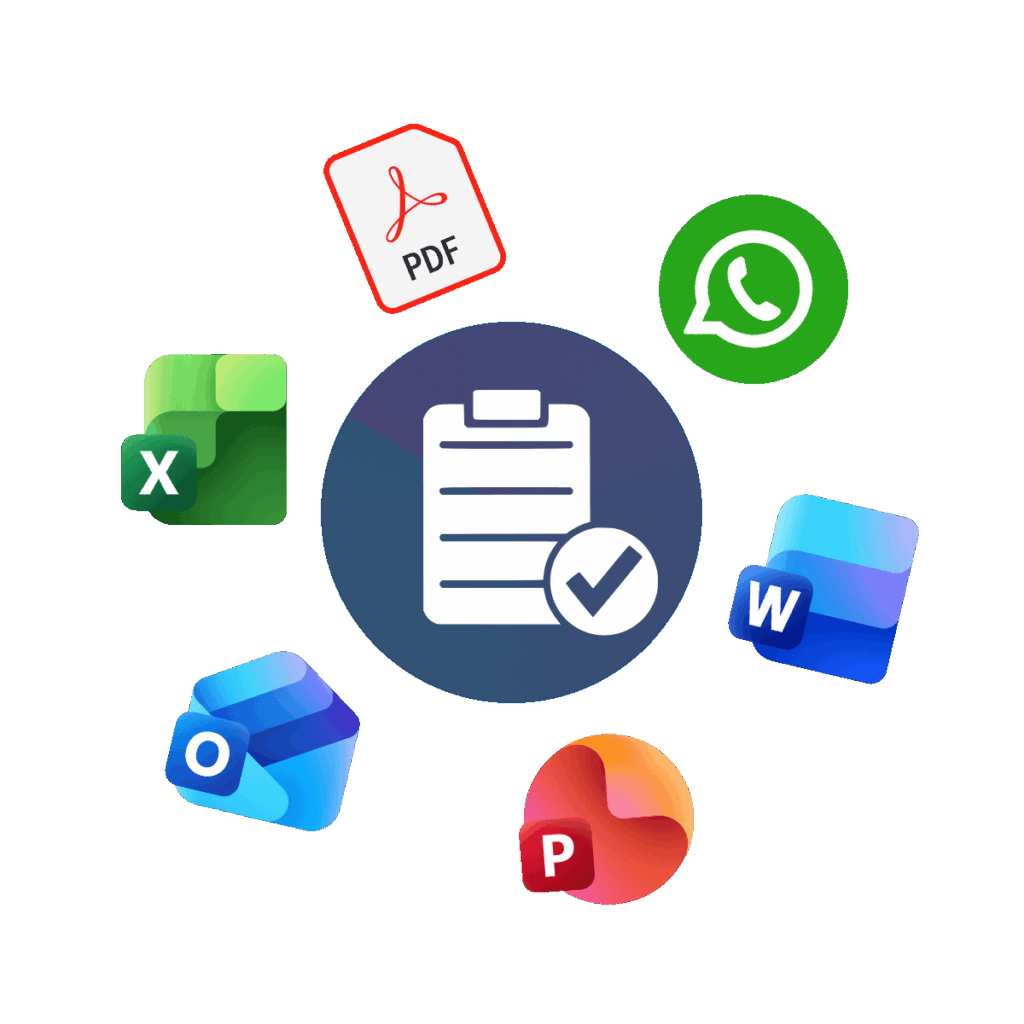 Documents, spreadsheets, email, and other information connected around a shared workflow